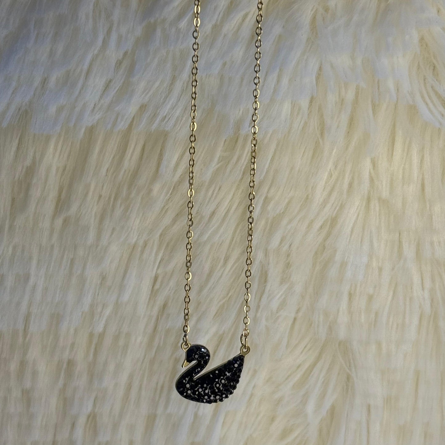 Black Swan Crystal Pendant