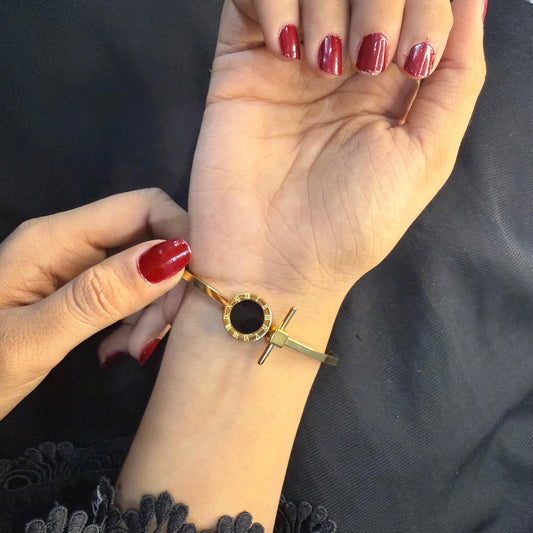 Black Roman Stone Bracelets
