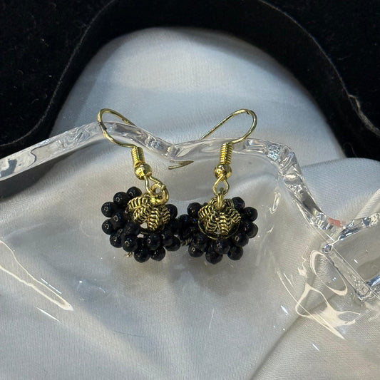 Bead Cluster Drop Earrings