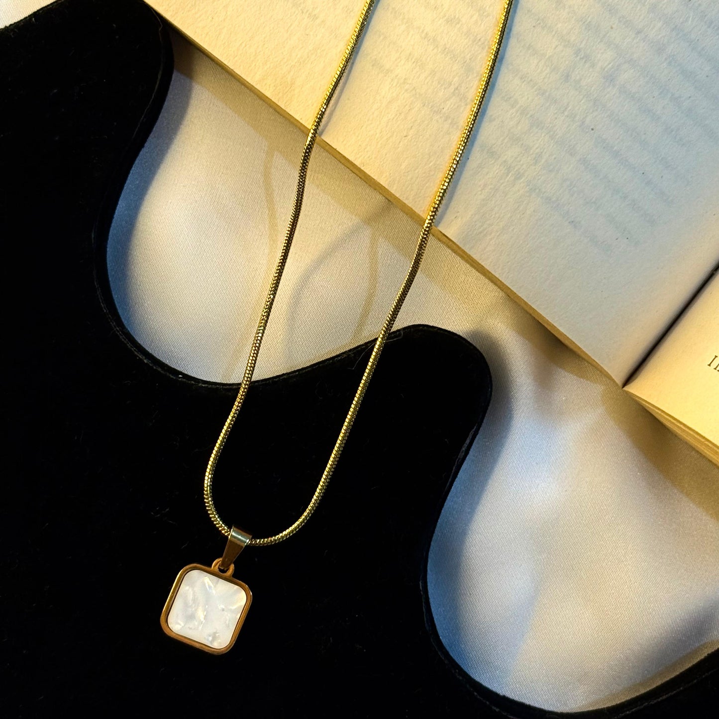 Square Double Sided Pendant Unisex
