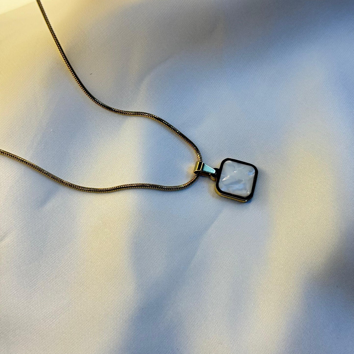 Square Double Sided Pendant Unisex