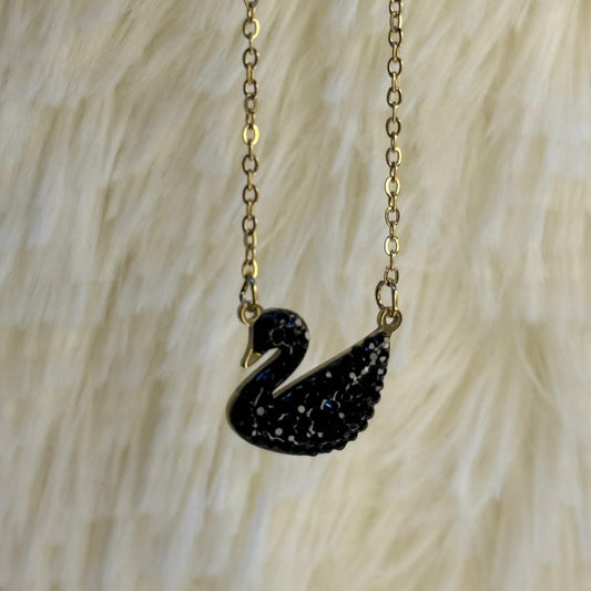 Black Swan Crystal Pendant
