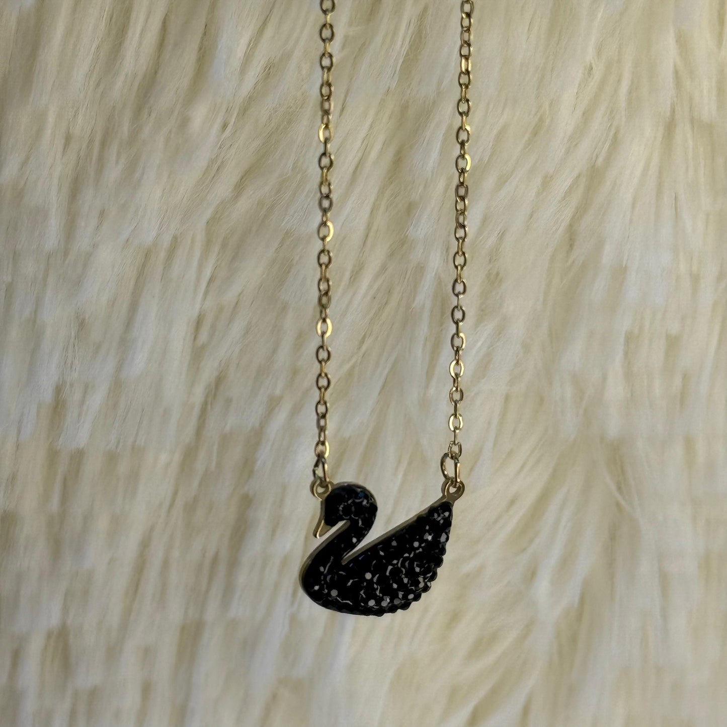 Black Swan Crystal Pendant