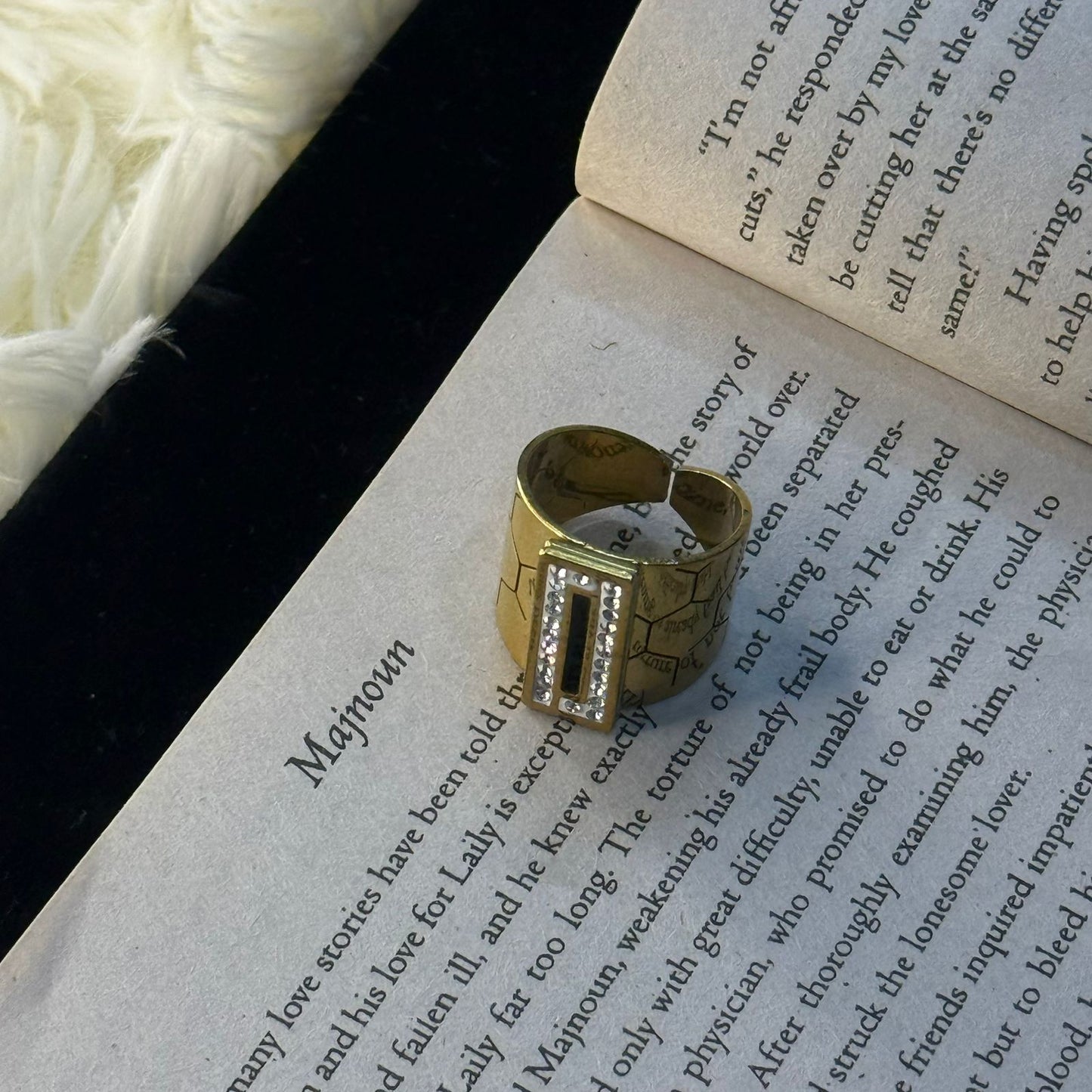 Golden Wide Band Ring