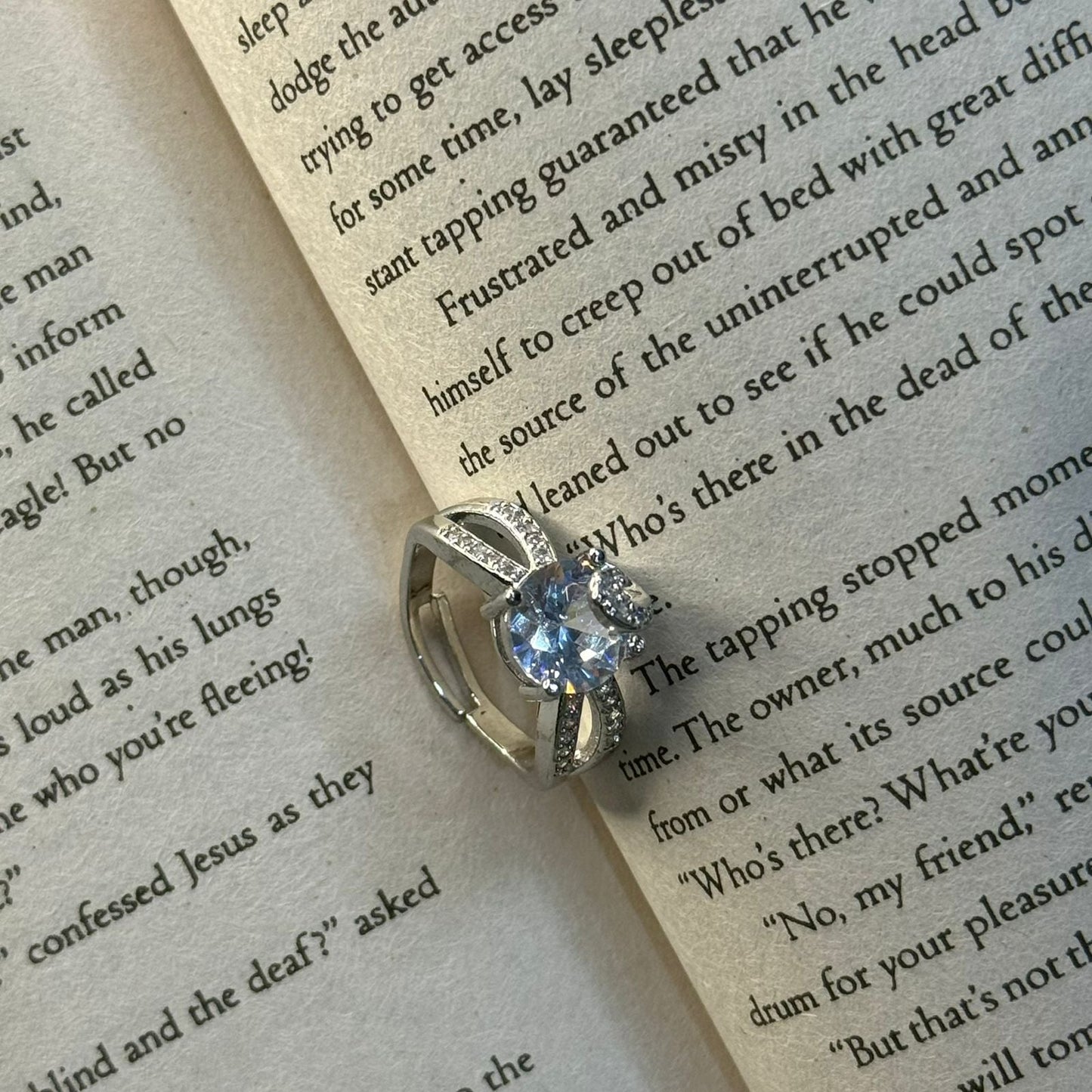Round Diamond Shaped Ring