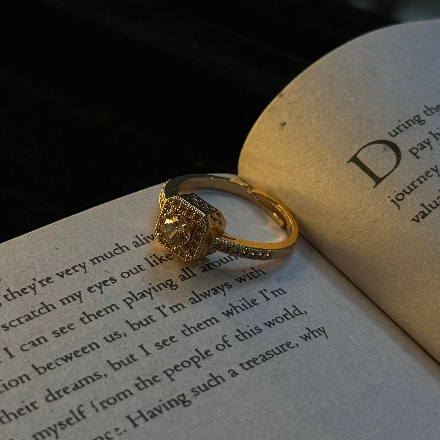 Cushion Cut Halo Ring