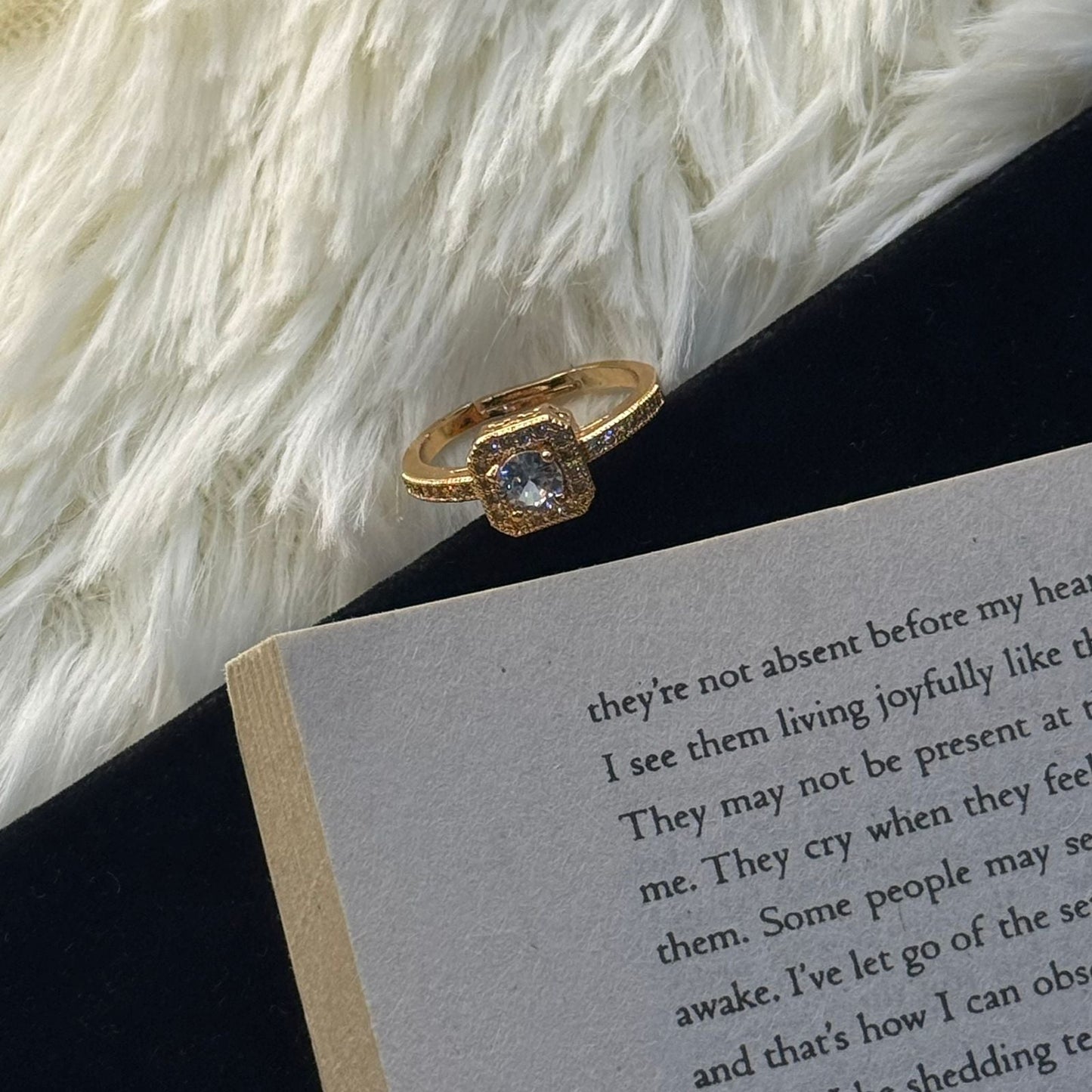 Cushion Cut Halo Ring