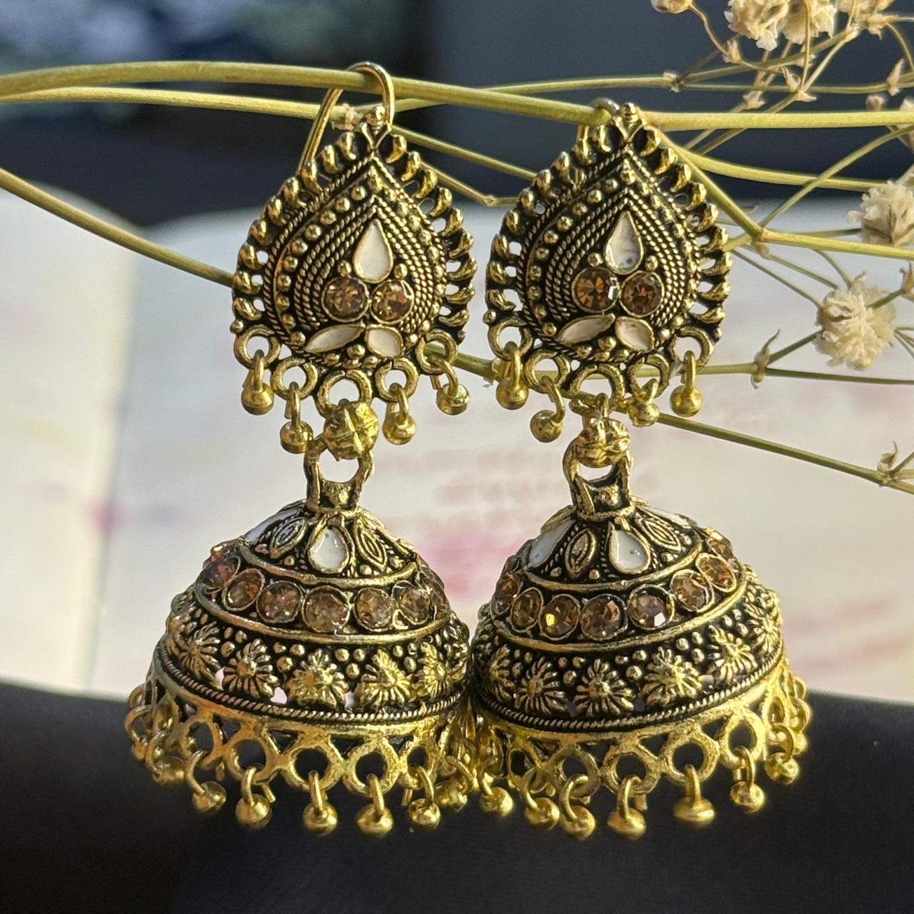 Golden Dangle Jhumka