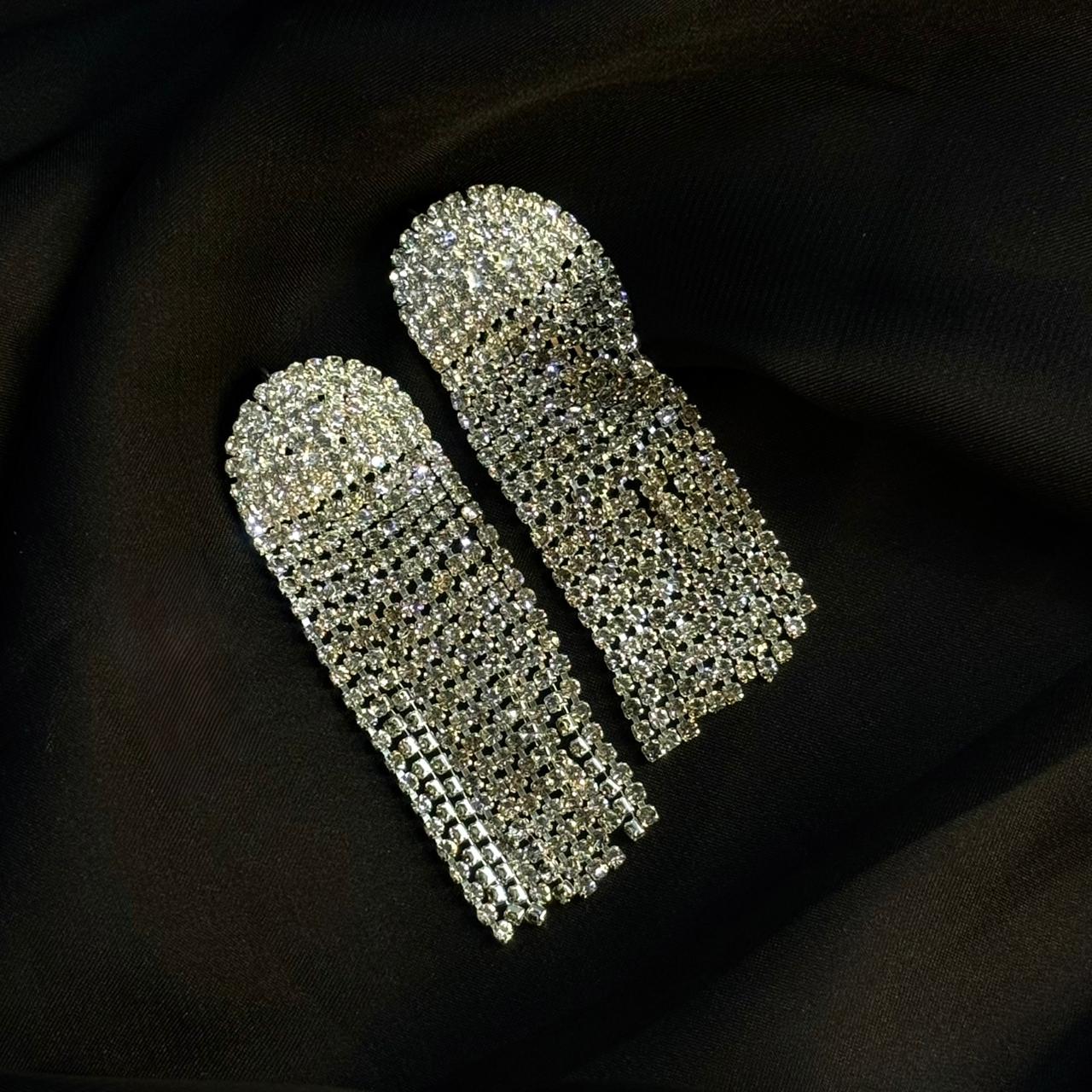 Crystal Cascade Fringe Earring