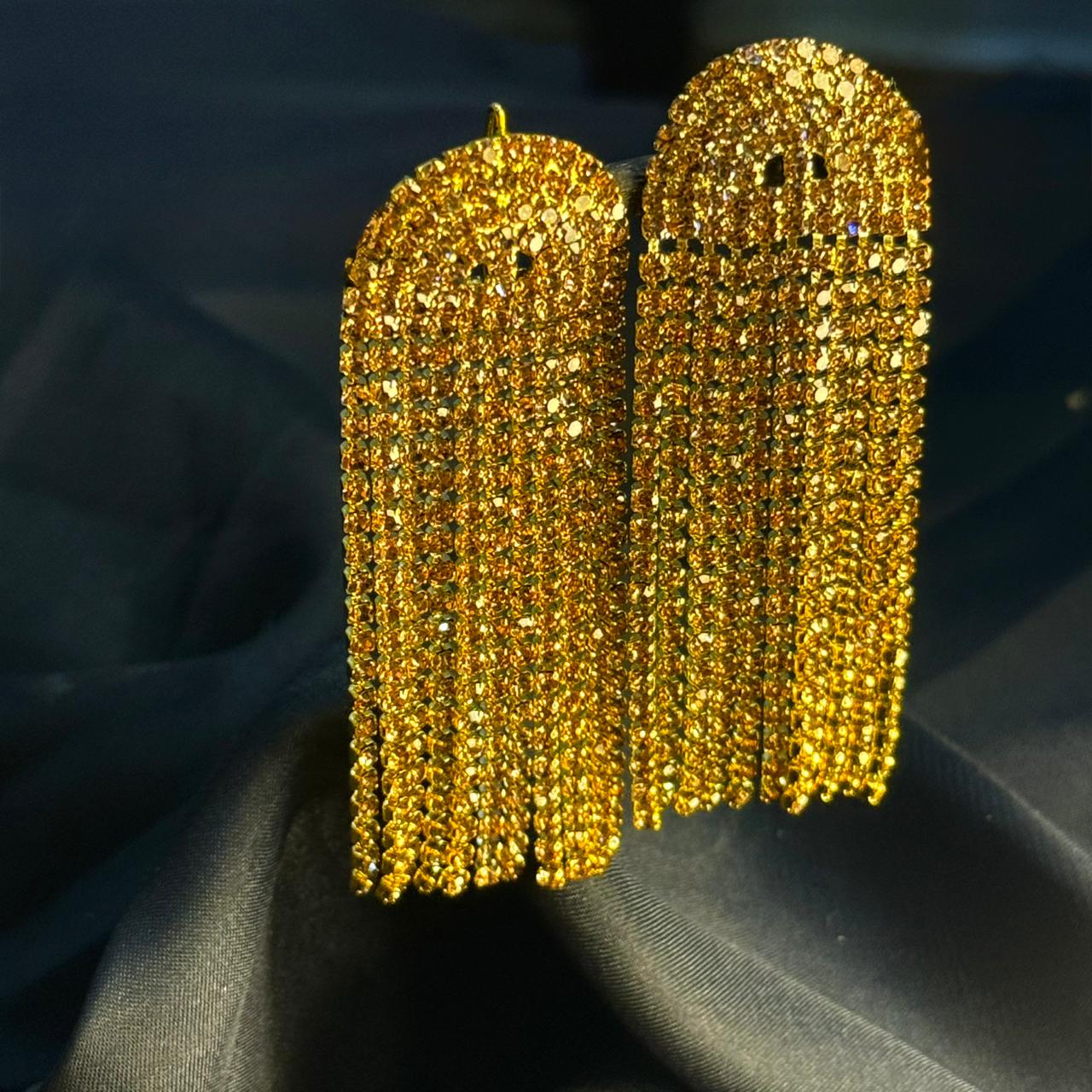 Crystal Cascade Fringe Earring