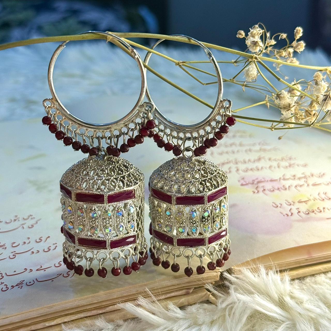 Silver Bali Jhumka