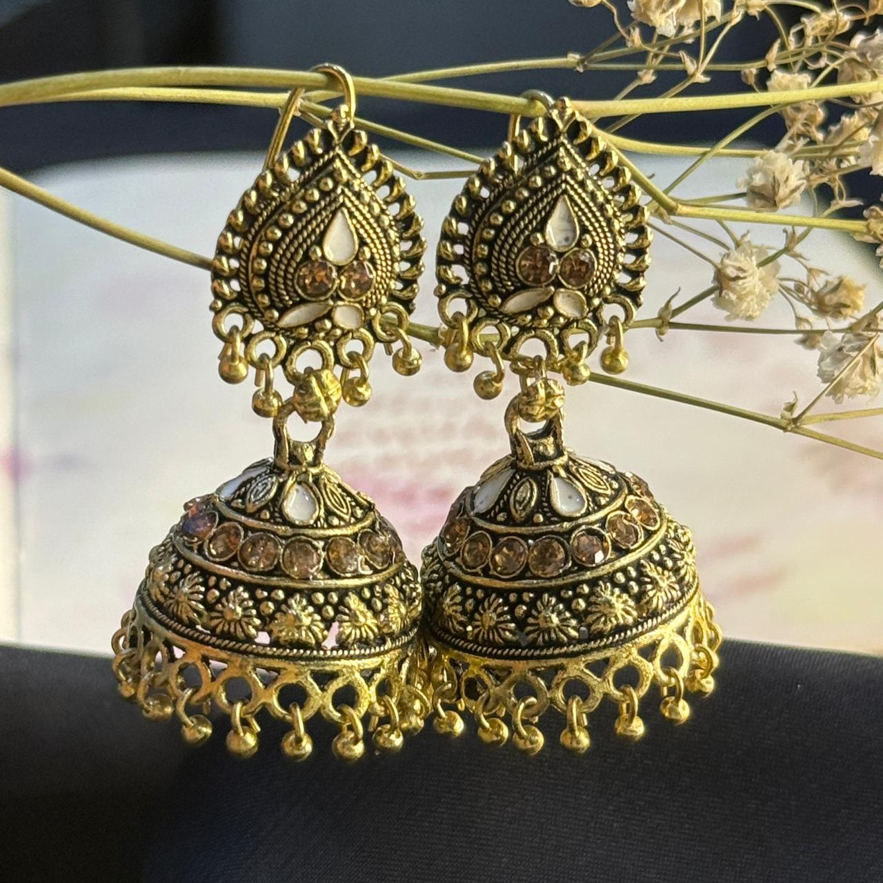 Golden Dangle Jhumka