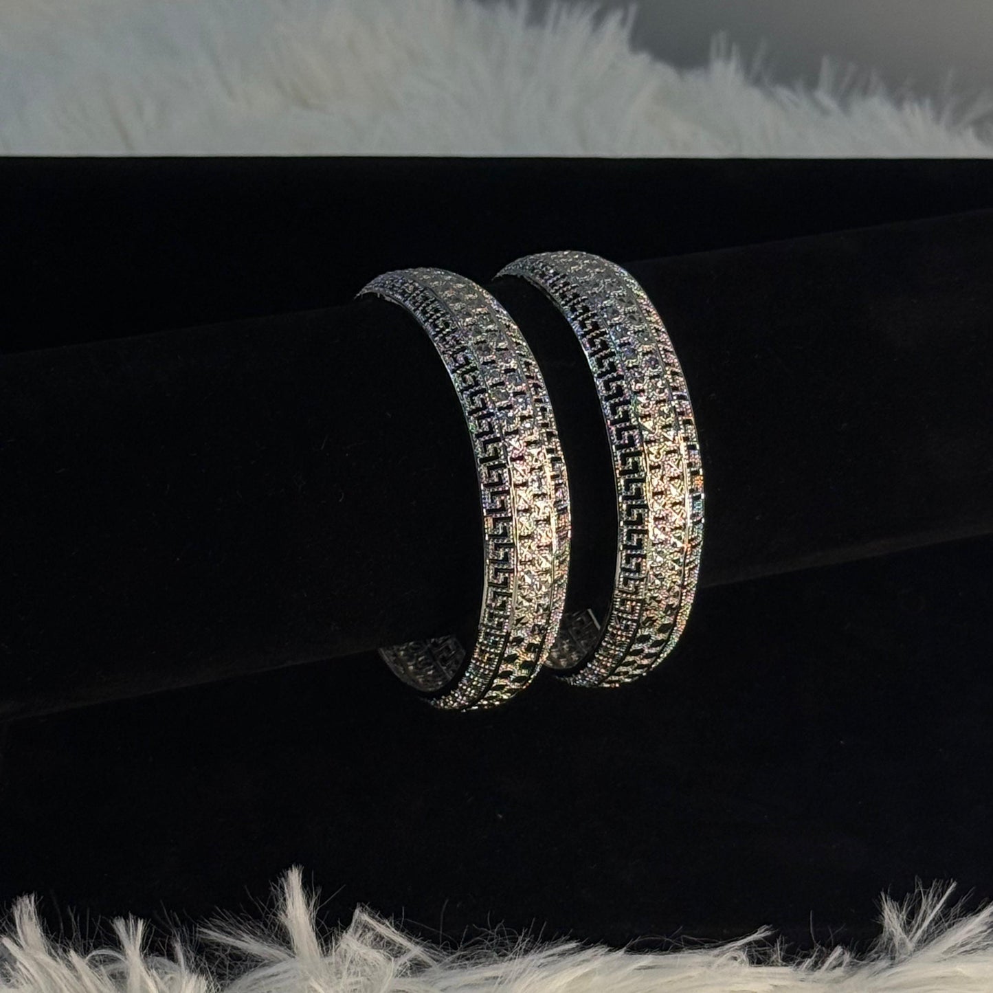 Silver Rajasthani Bangle Set