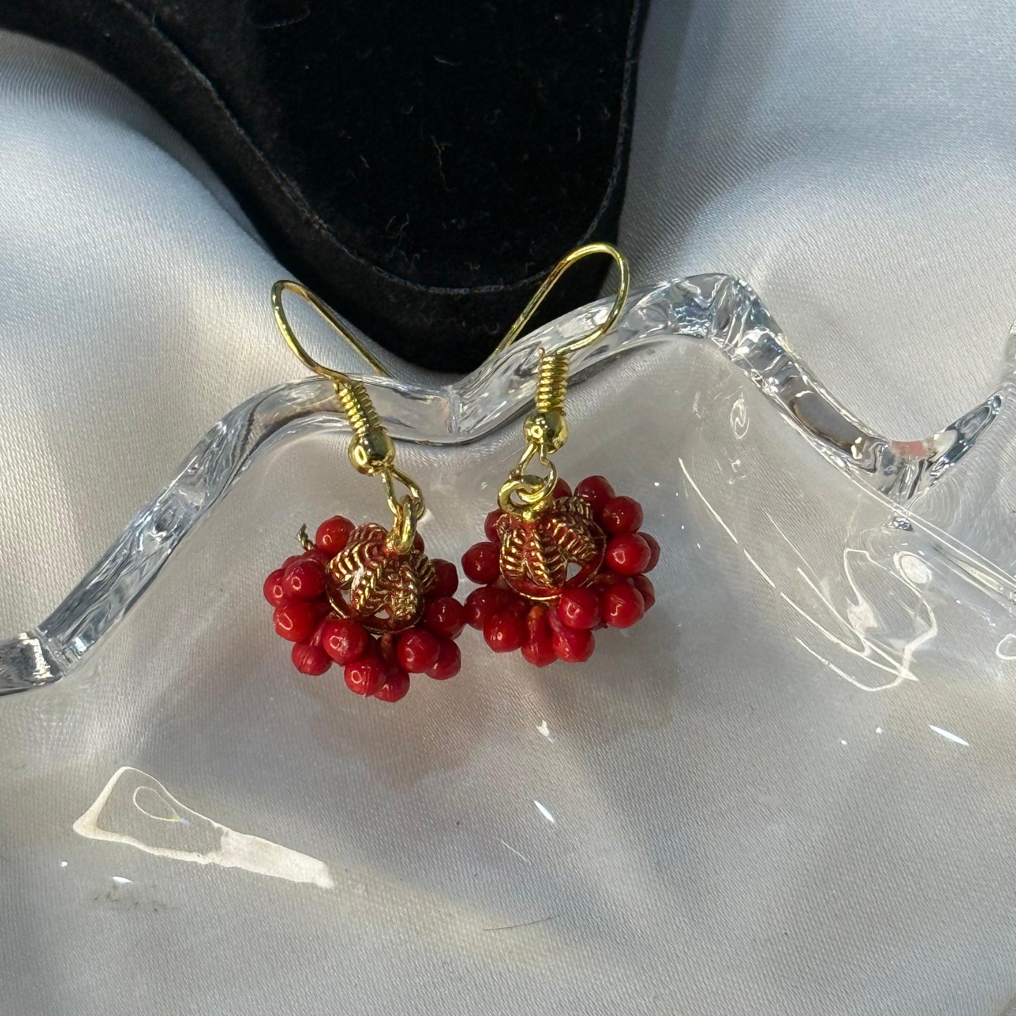 Bead Cluster Drop Earrings