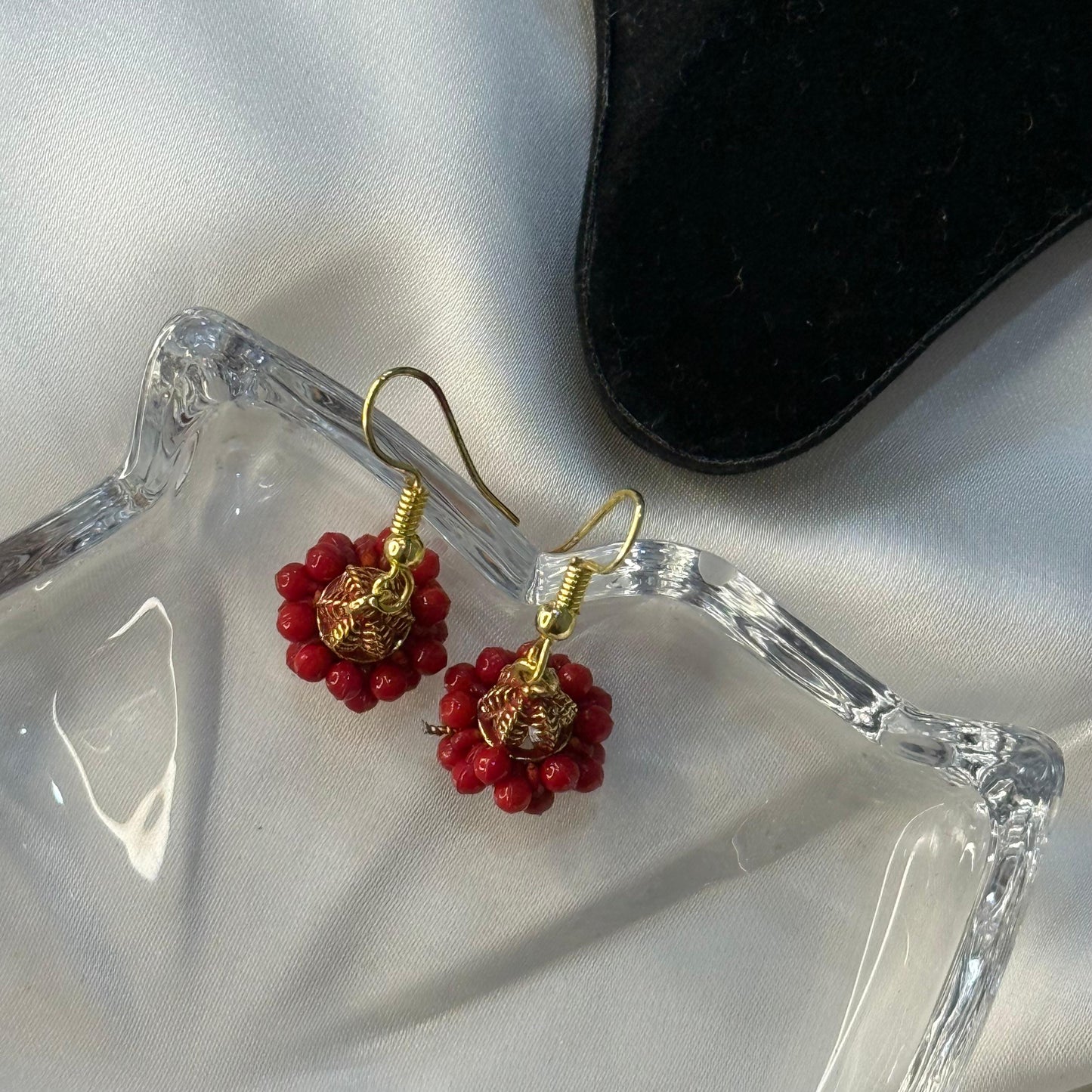 Bead Cluster Drop Earrings