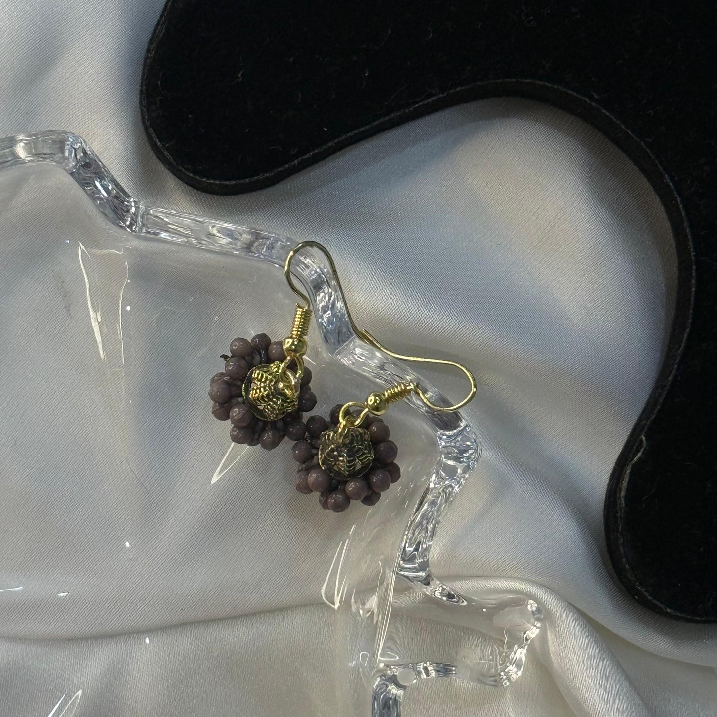 Bead Cluster Drop Earrings