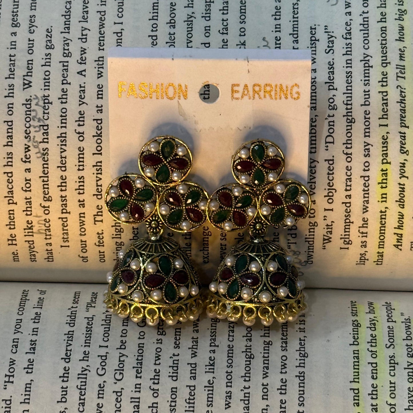 Multicolored Beaded Jhumka